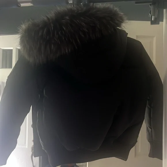 Pajar Black Puffer Jacket with Fur Trim Jackets & Coats